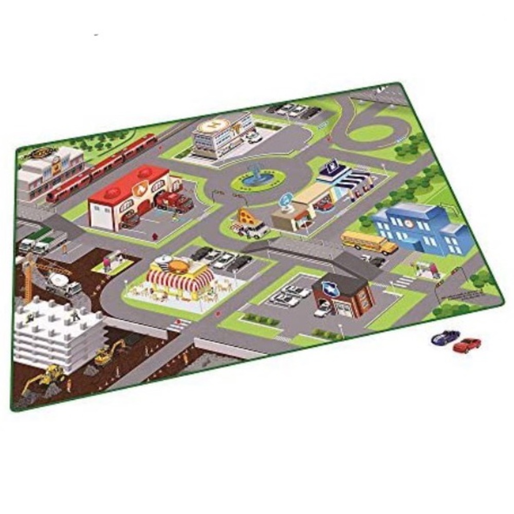 Fast lane city car playmat waterproof top